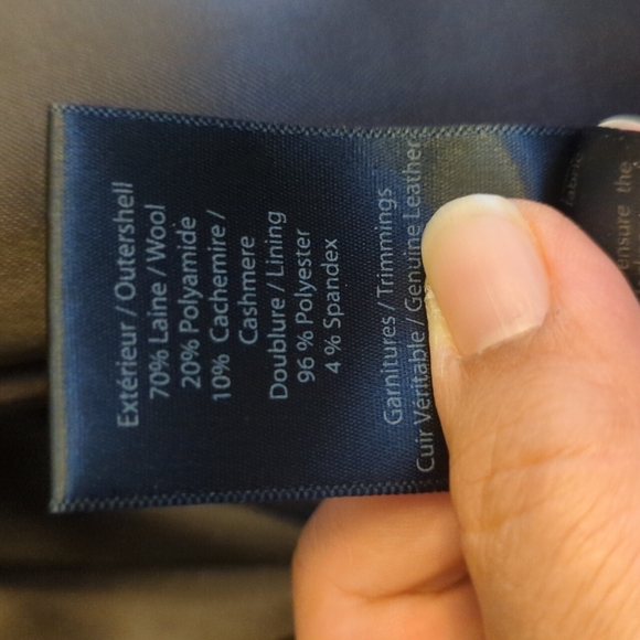 Mackage Wool Blend Coat Size Large Dark Brown - Picture 10 of 14